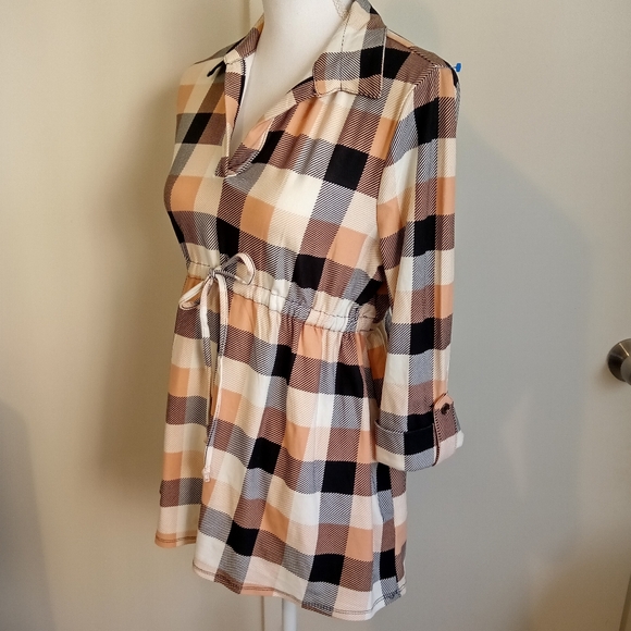 Derek Heart Maternity Blouse Medium - Picture 3 of 10